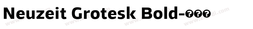 Neuzeit Grotesk Bold字体转换